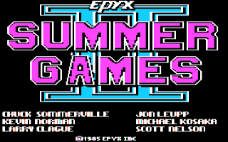 Summer Games II Title Screen